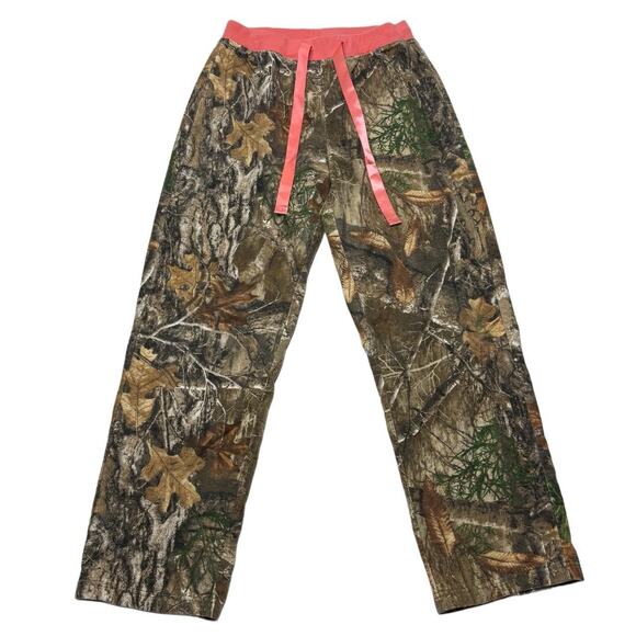 Magellan Camo Low Rise Wide Leg Sweatpants With Pink Trim Size Small - Picture 1 of 6
